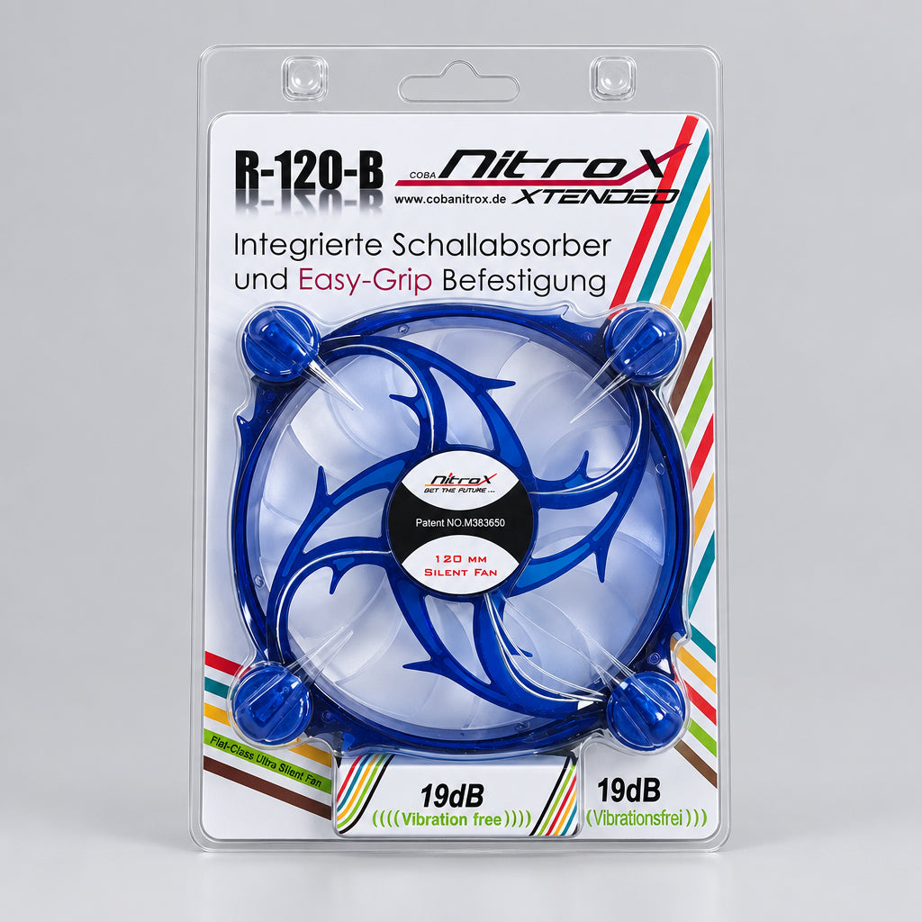 CobaNitrox R-120-B 120 mm Gehäuselüfter